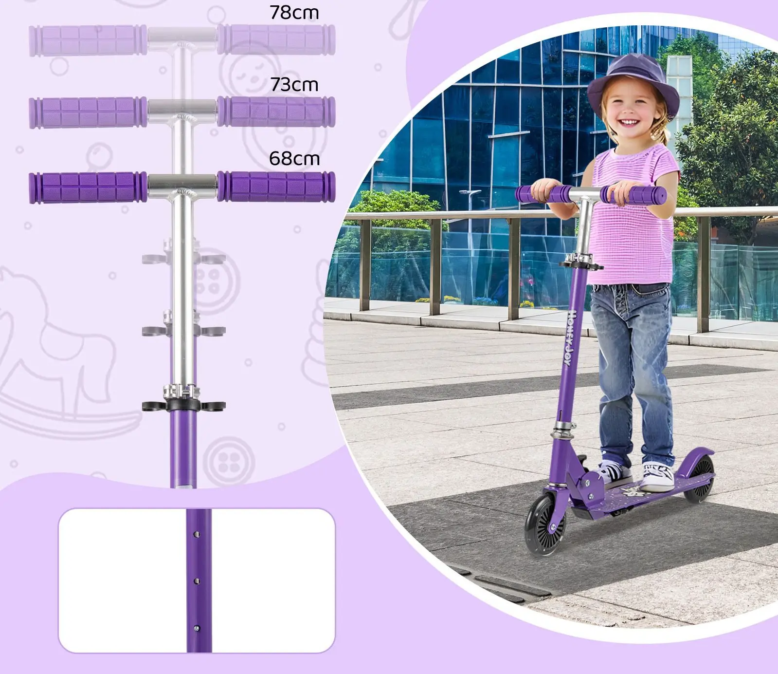 Trotineta Costway SP38425ZS (Purple)