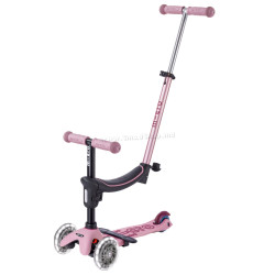 Trotineta 6in1 Micro Mini Rock&Go Deluxe LED (Dusty Rose)