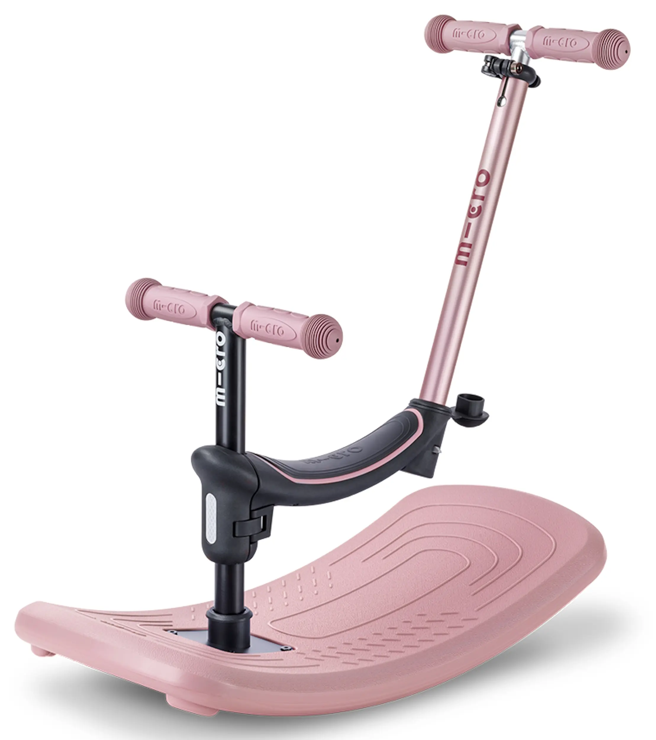 Trotineta 6in1 Micro Mini Rock&Go Deluxe LED (Dusty Rose) - 6