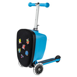 Trotineta Micro Luggage Junior Patch & Play (Blue)