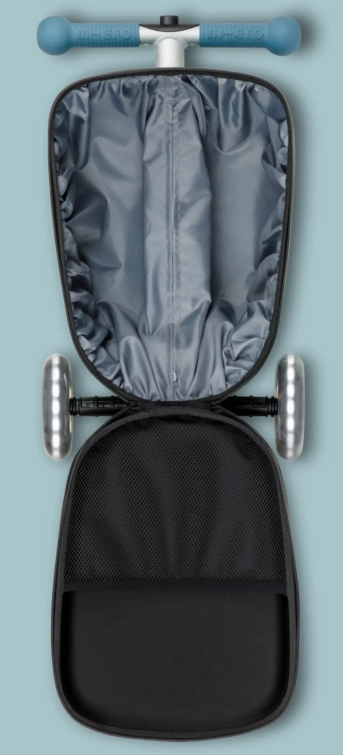 Trotineta Micro Luggage Junior Patch & Play (Frosty Blue) - 4