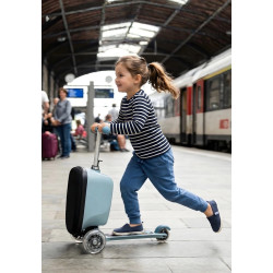 Trotineta Micro Luggage Junior Patch & Play (Frosty Blue) Thumb