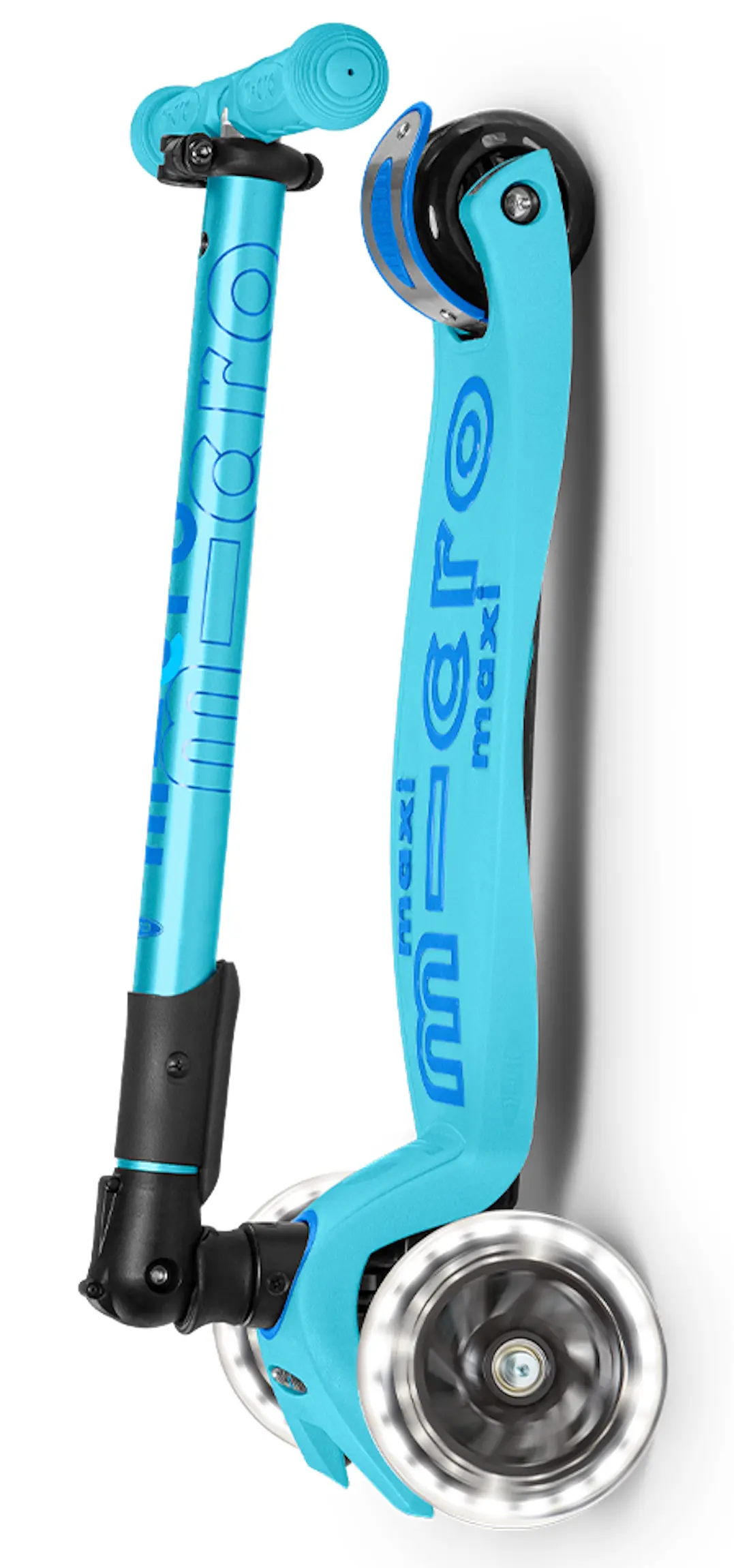 Самокат Micro Maxi Deluxe Foldable LED (Bright Blue) - 2