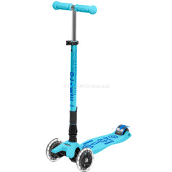 Trotineta Micro Maxi Deluxe Foldable LED (Bright Blue)