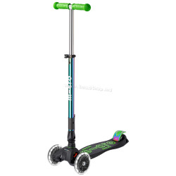 Trotineta Micro Maxi Deluxe Foldable LED (Neochrome Green)