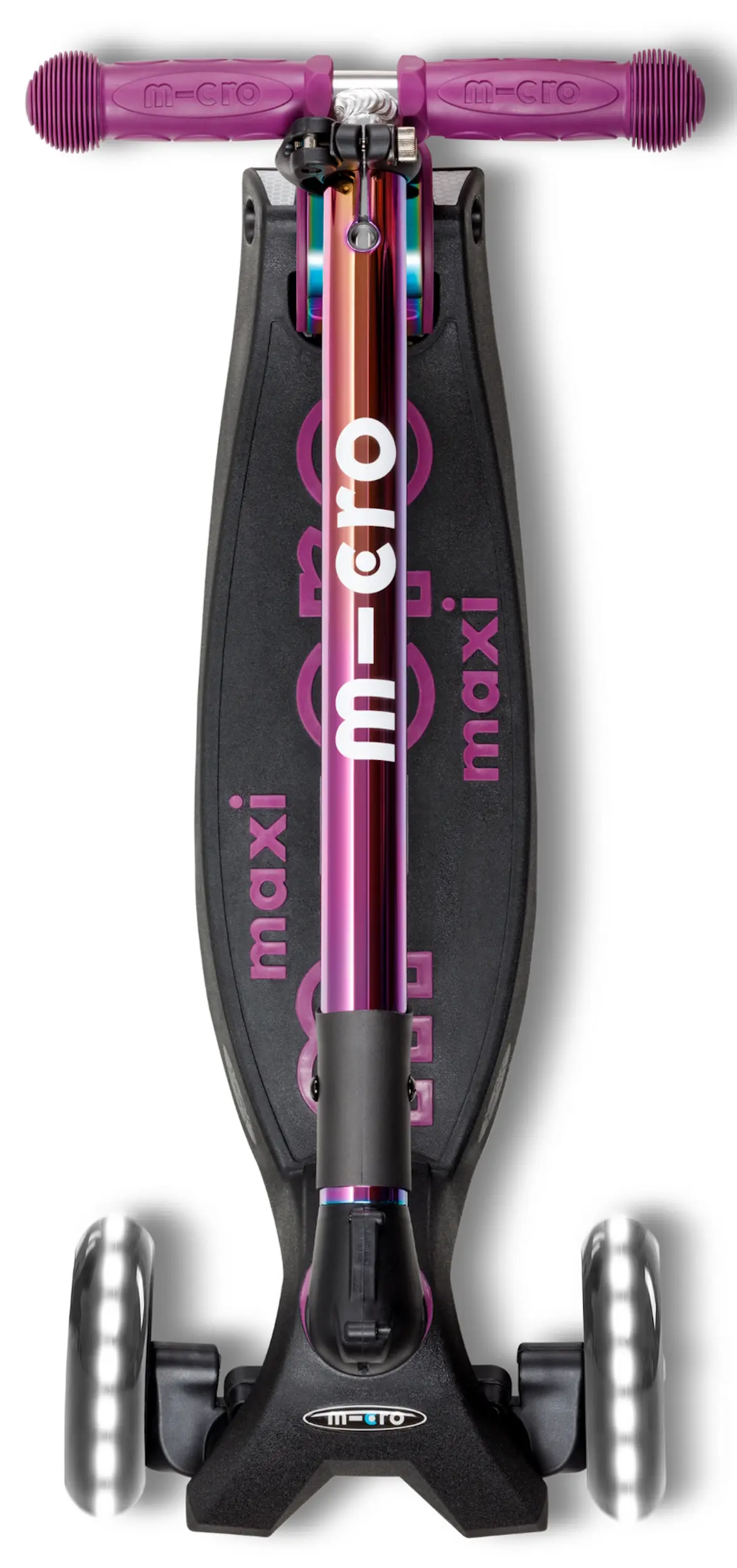 Trotineta Micro Maxi Deluxe Foldable LED (Neochrome Purple) - 4
