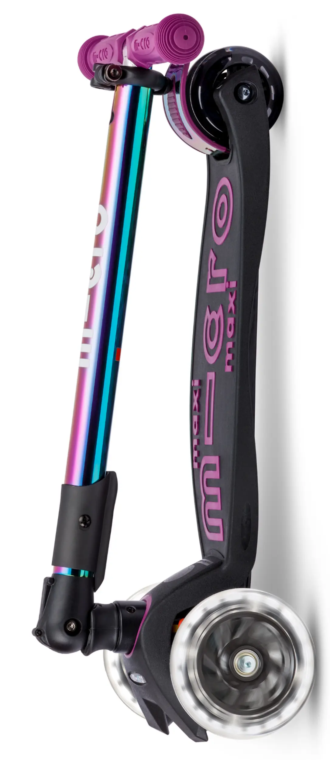 Trotineta Micro Maxi Deluxe Foldable LED (Neochrome Purple) - 5