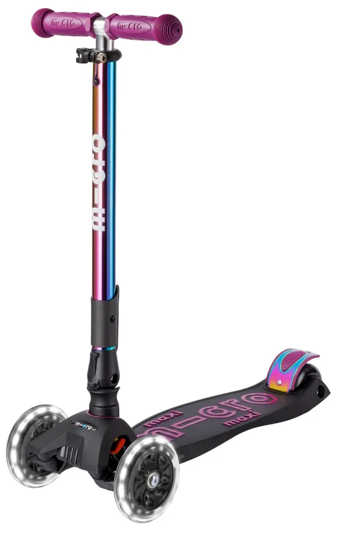 Trotineta Micro Maxi Deluxe Foldable LED (Neochrome Purple)