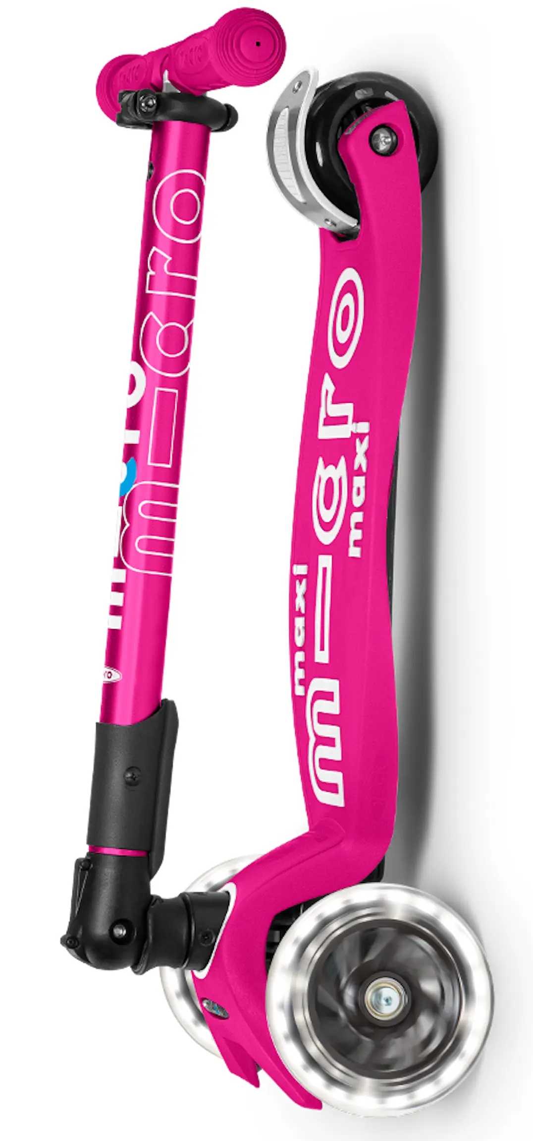 Самокат Micro Maxi Deluxe Foldable LED (Shocking Pink) - 3