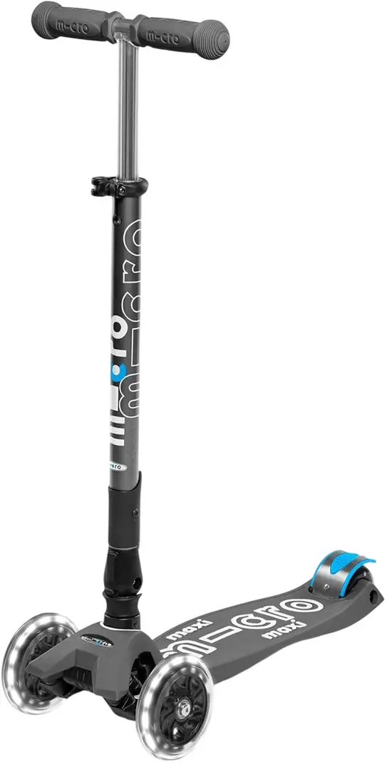 Самокат Micro Maxi Deluxe Foldable LED (Volcano Grey)