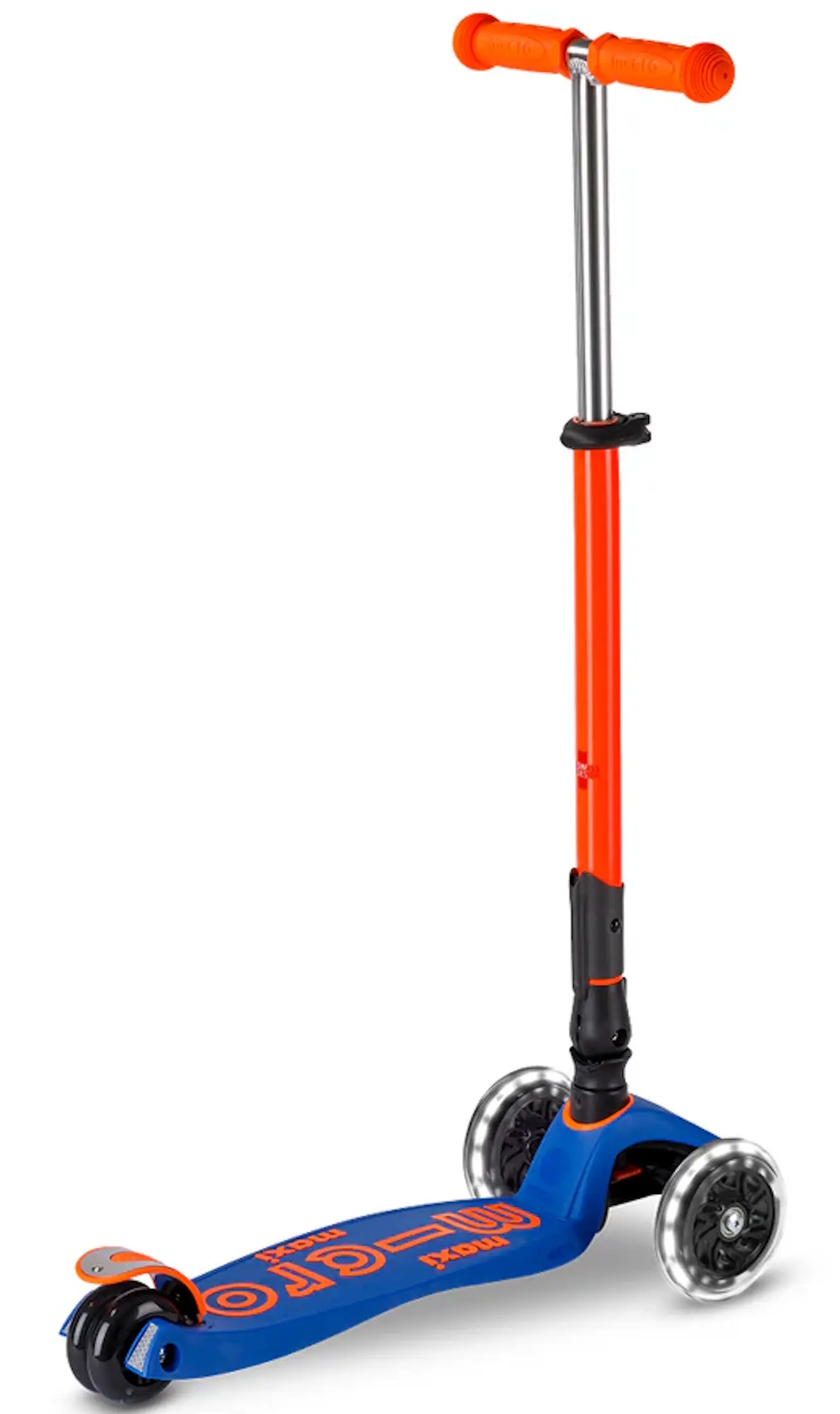 Trotineta Micro Maxi Deluxe Foldable Neon LED (Blaze Orange) - 2