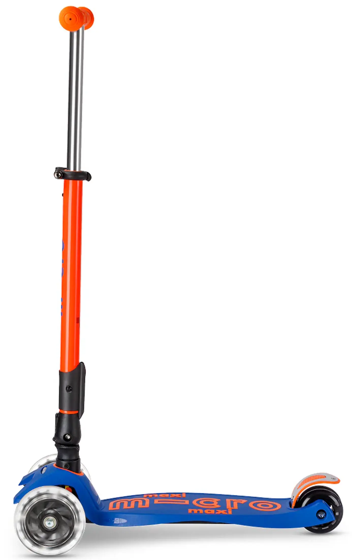 Trotineta Micro Maxi Deluxe Foldable Neon LED (Blaze Orange) - 3
