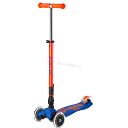 Trotineta Micro Maxi Deluxe Foldable Neon LED (Blaze Orange)