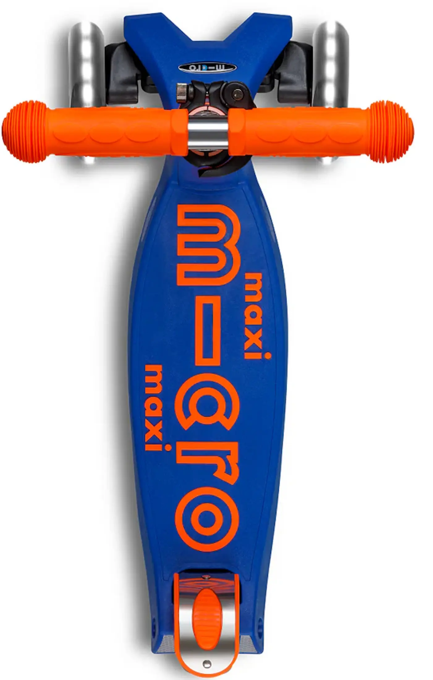 Trotineta Micro Maxi Deluxe Foldable Neon LED (Blaze Orange) - 4
