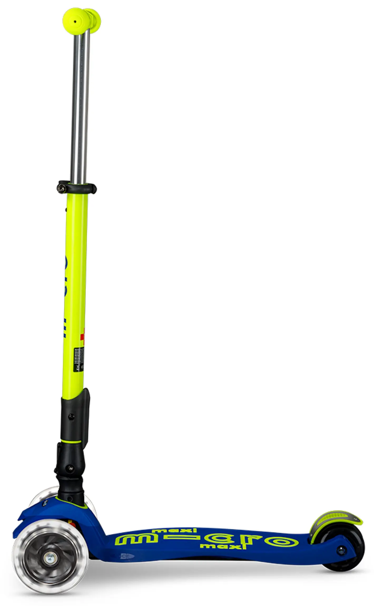 Самокат Micro Maxi Deluxe Foldable Neon LED (Canary Yellow) - 2