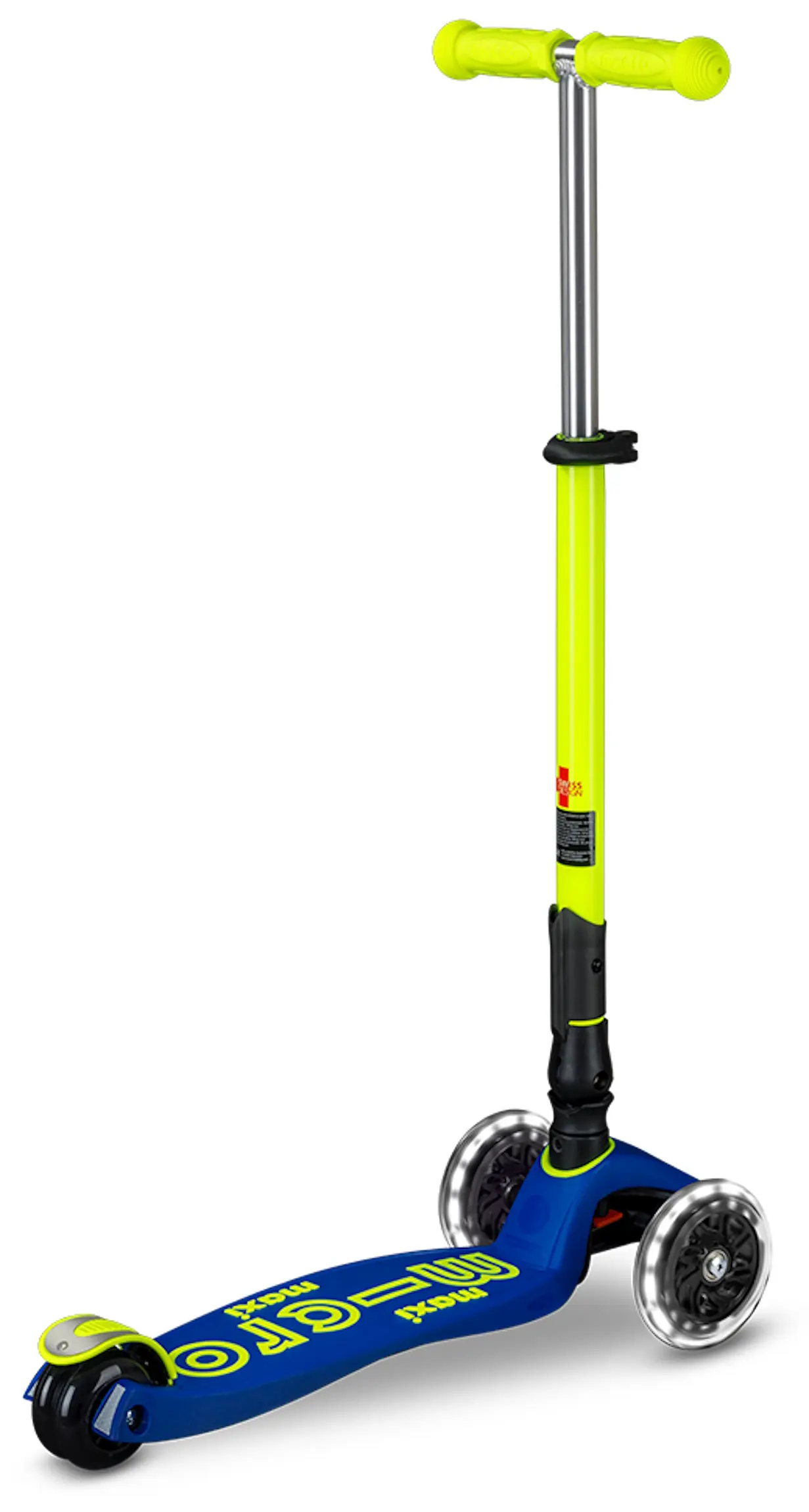 Самокат Micro Maxi Deluxe Foldable Neon LED (Canary Yellow) - 3