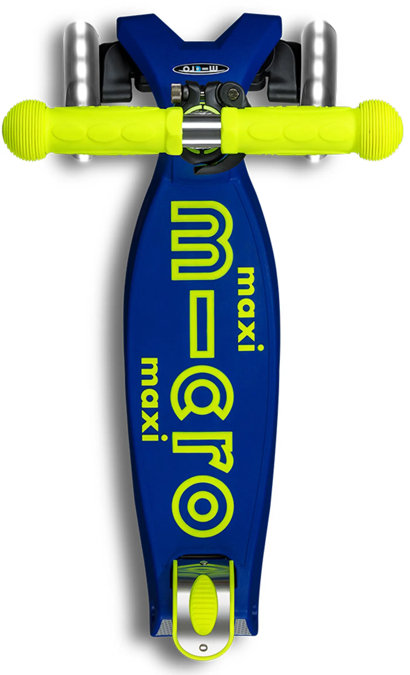 Самокат Micro Maxi Deluxe Foldable Neon LED (Canary Yellow) - 4