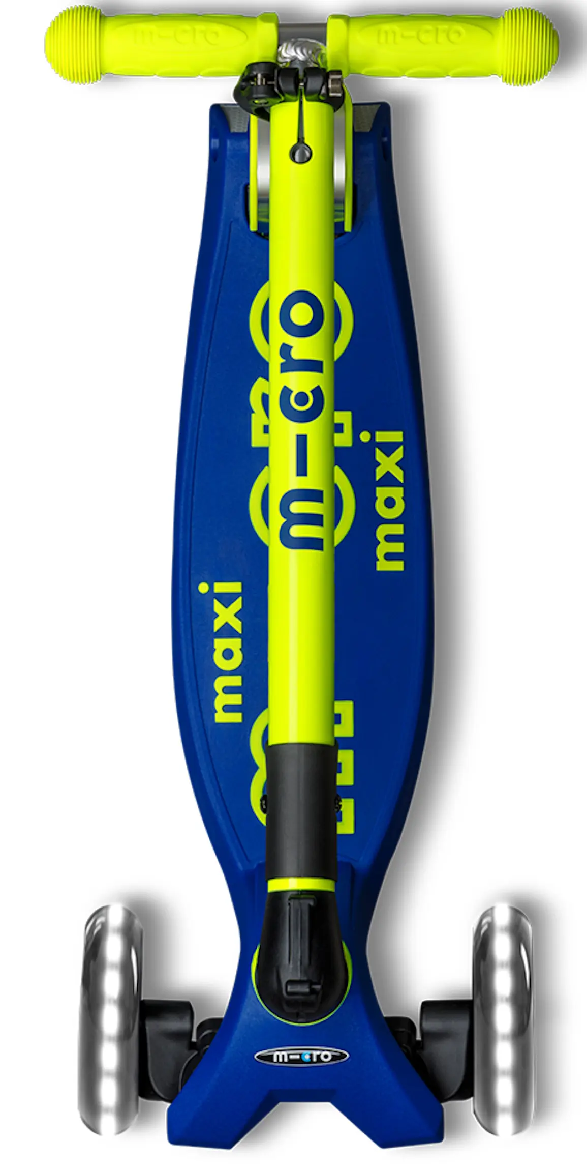 Самокат Micro Maxi Deluxe Foldable Neon LED (Canary Yellow) - 5