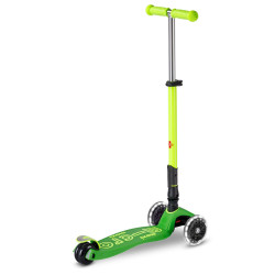 Самокат Micro Maxi Deluxe Foldable Neon LED (Parrot Green) Thumb