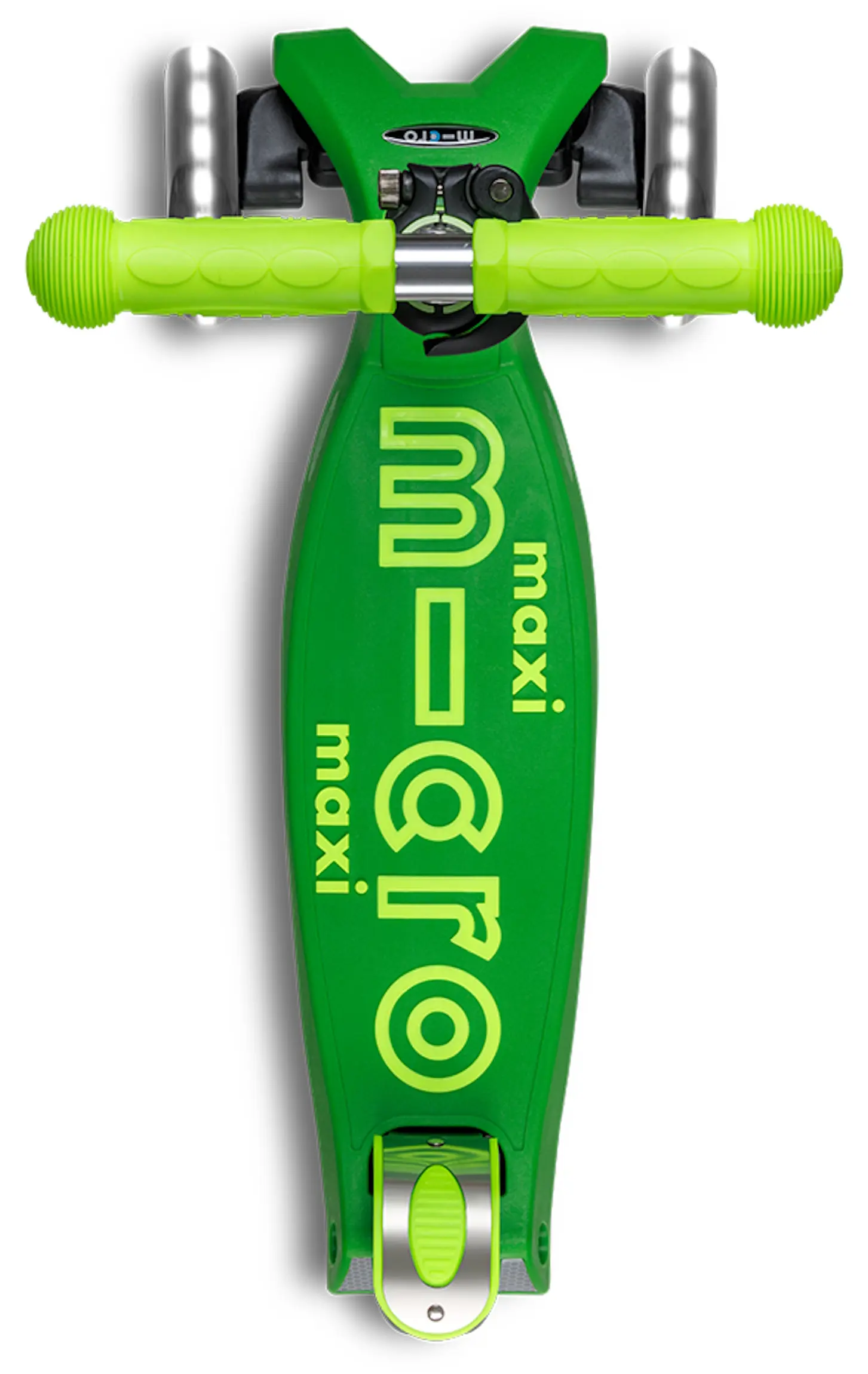 Самокат Micro Maxi Deluxe Foldable Neon LED (Parrot Green) - 4