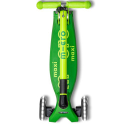 Самокат Micro Maxi Deluxe Foldable Neon LED (Parrot Green) Thumb
