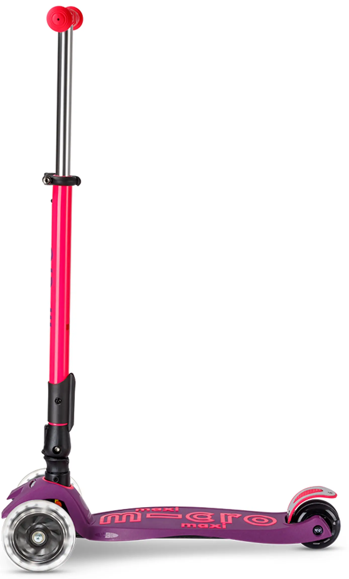 Trotineta Micro Maxi Deluxe Foldable Neon LED (Ultra Pink) - 2
