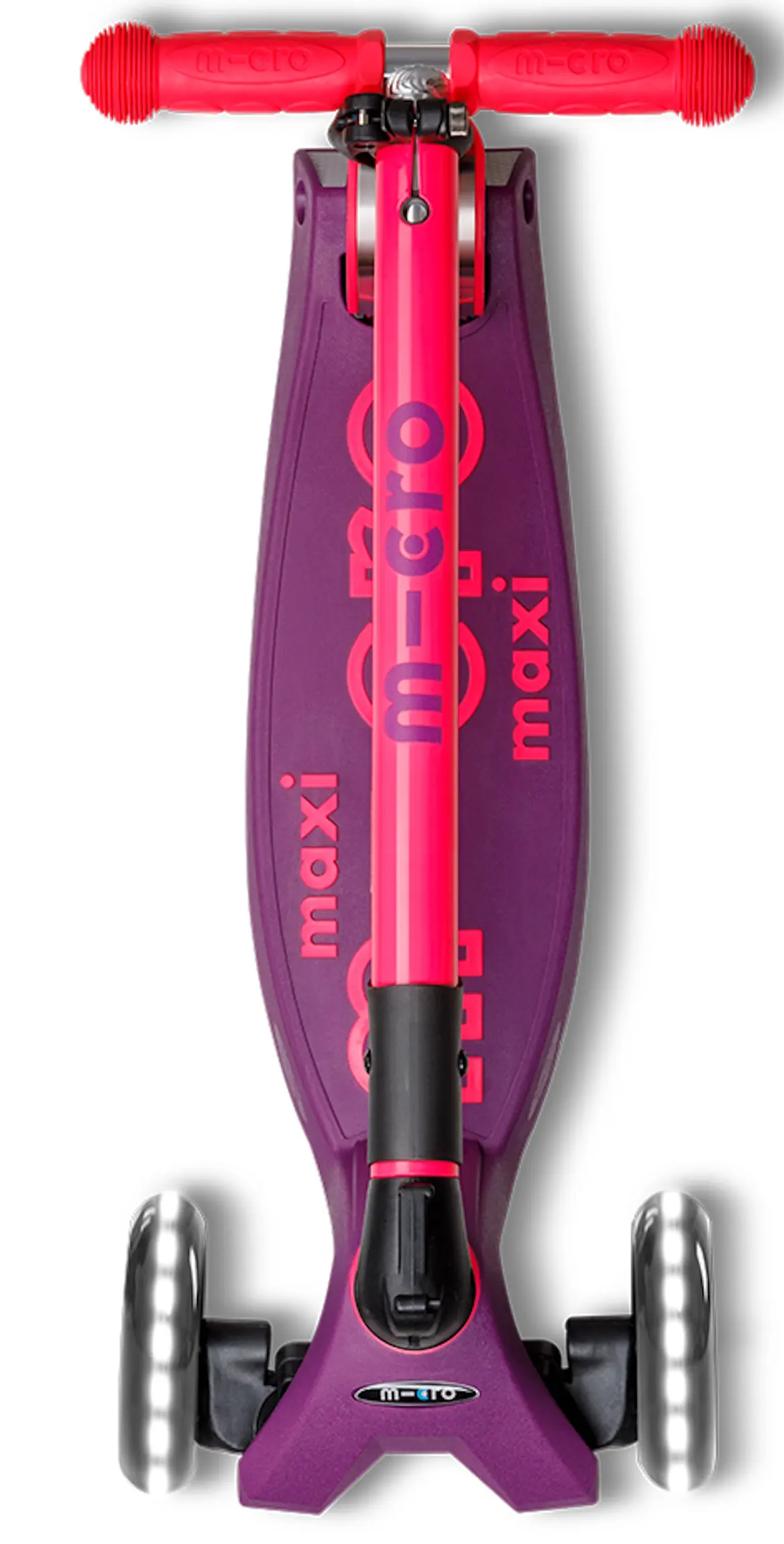Trotineta Micro Maxi Deluxe Foldable Neon LED (Ultra Pink) - 3