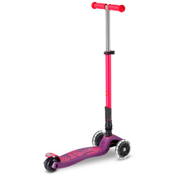 Trotineta Micro Maxi Deluxe Foldable Neon LED (Ultra Pink) Thumb