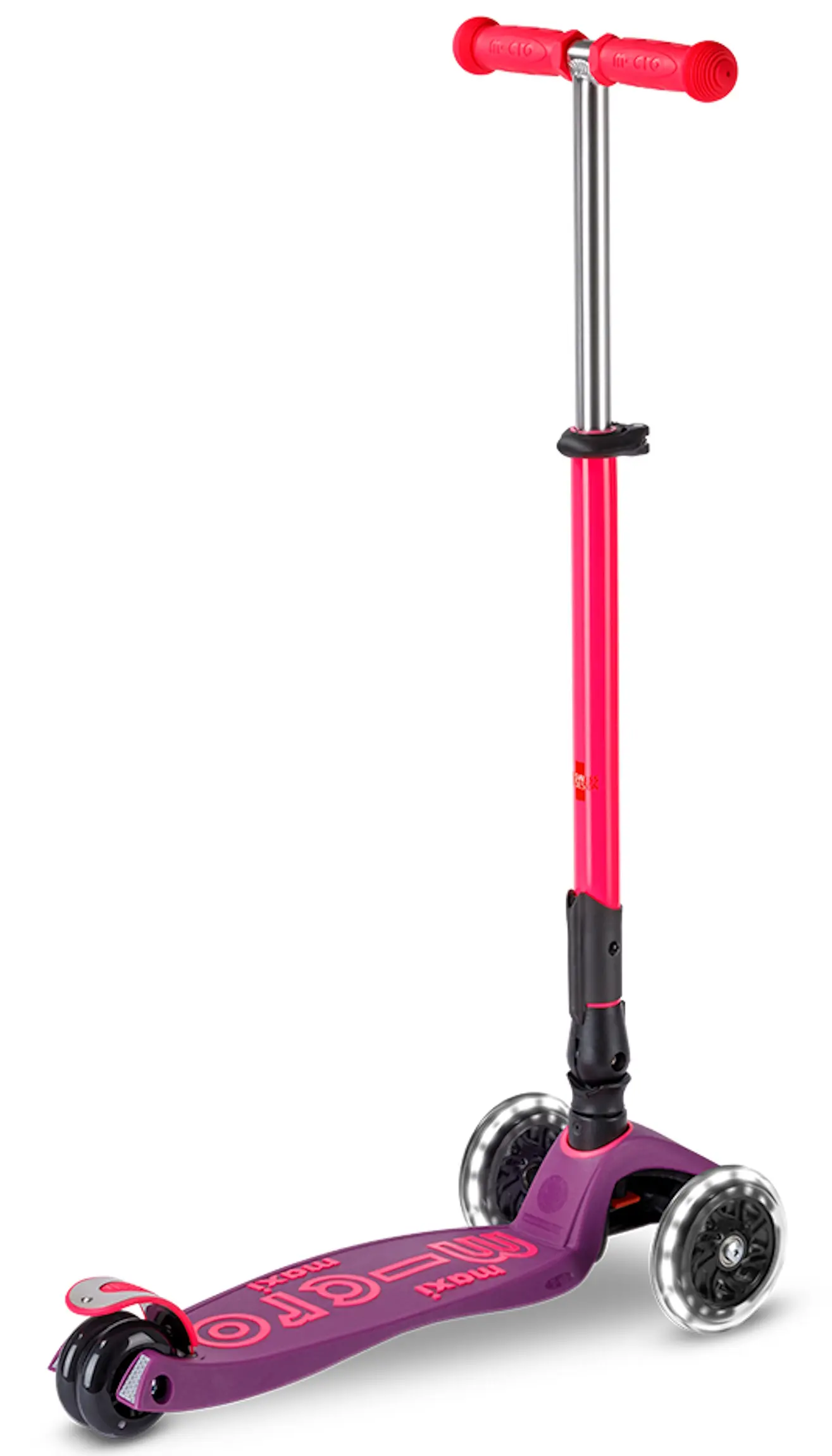 Trotineta Micro Maxi Deluxe Foldable Neon LED (Ultra Pink) - 5