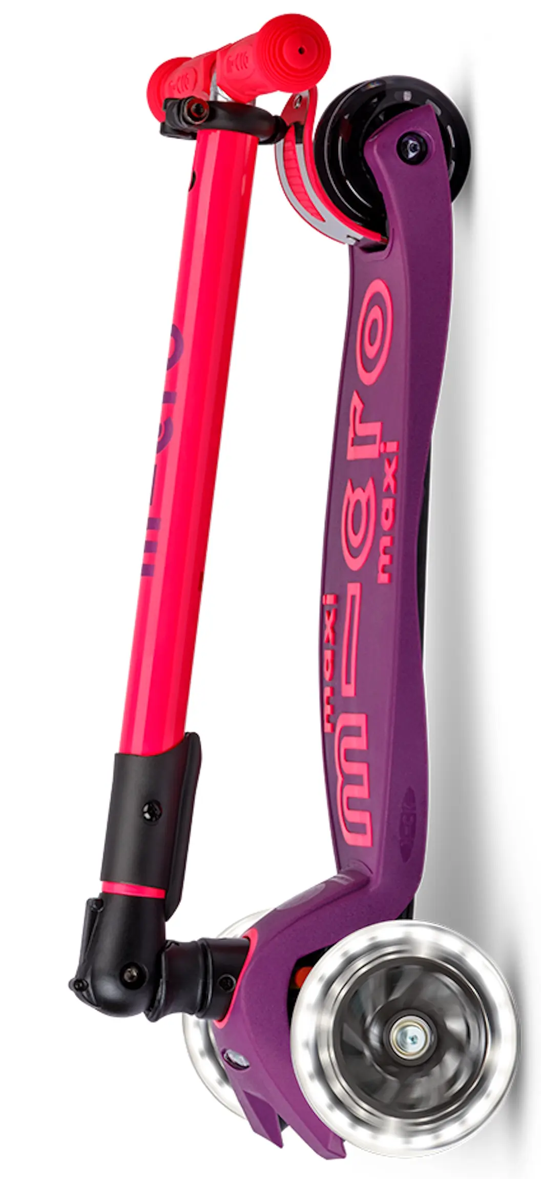 Trotineta Micro Maxi Deluxe Foldable Neon LED (Ultra Pink) - 6
