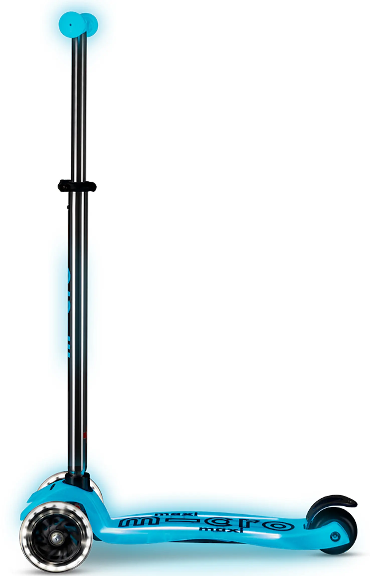 Trotineta Micro Maxi Deluxe Glow LED Plus (Crystal Blue) - 2