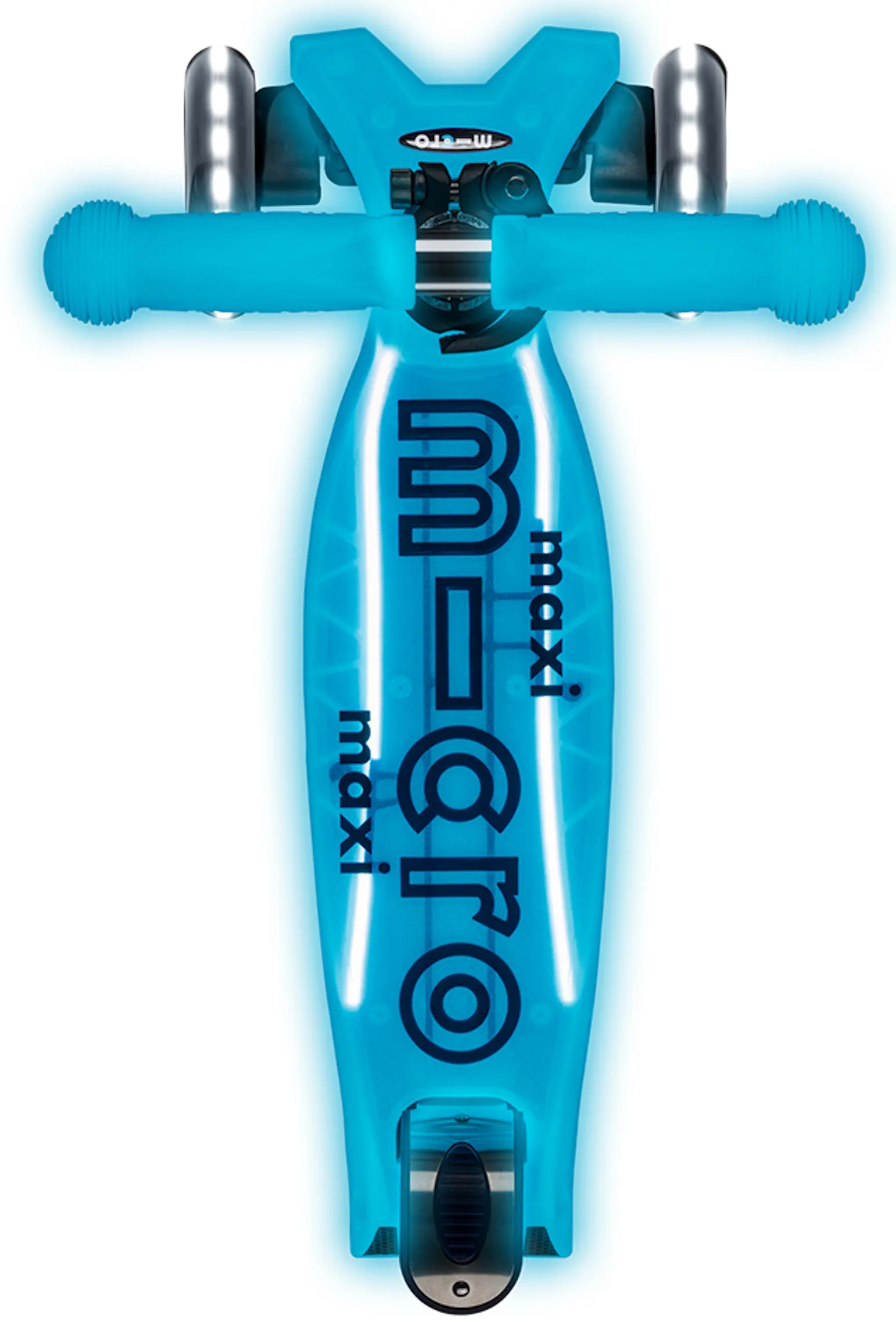 Trotineta Micro Maxi Deluxe Glow LED Plus (Crystal Blue) - 3