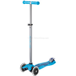 Trotineta Micro Maxi Deluxe Glow LED Plus (Crystal Blue)