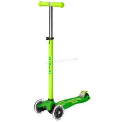Trotineta Micro Maxi Deluxe Neon LED (Parrot Green)