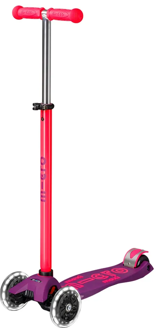 Trotineta Micro Maxi Deluxe Neon LED (Ultra Pink)