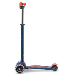 Trotineta Micro Maxi Deluxe Pro LED (Navy Red) Thumb