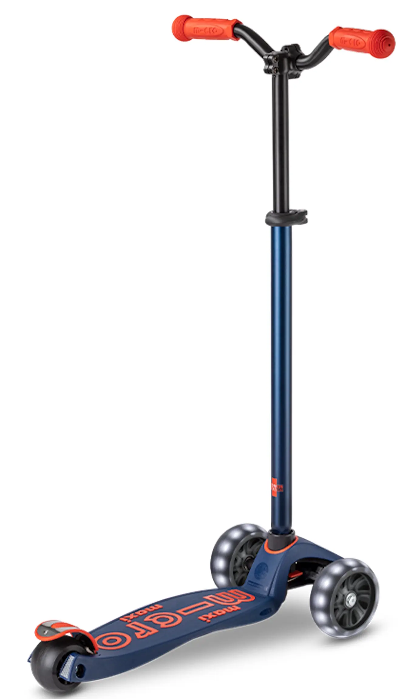 Trotineta Micro Maxi Deluxe Pro LED (Navy Red) - 3