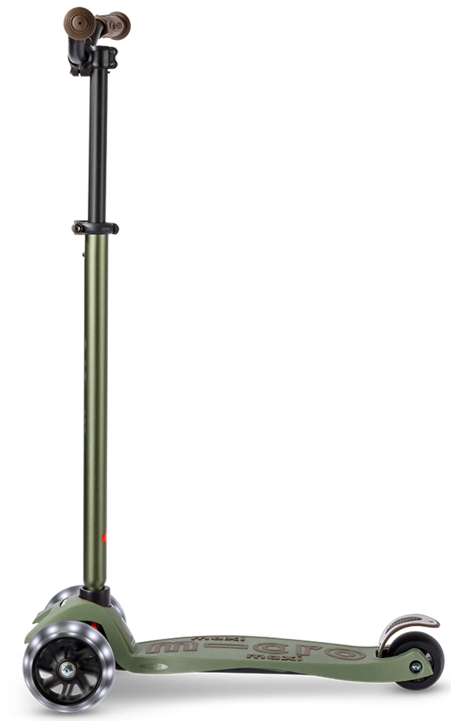 Trotineta Micro Maxi Deluxe Pro LED (Olive Green) - 2