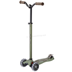 Trotineta Micro Maxi Deluxe Pro LED (Olive Green)