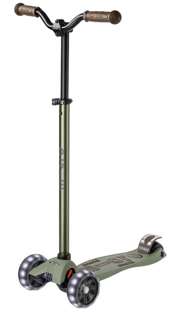 Trotineta Micro Maxi Deluxe Pro LED (Olive Green)