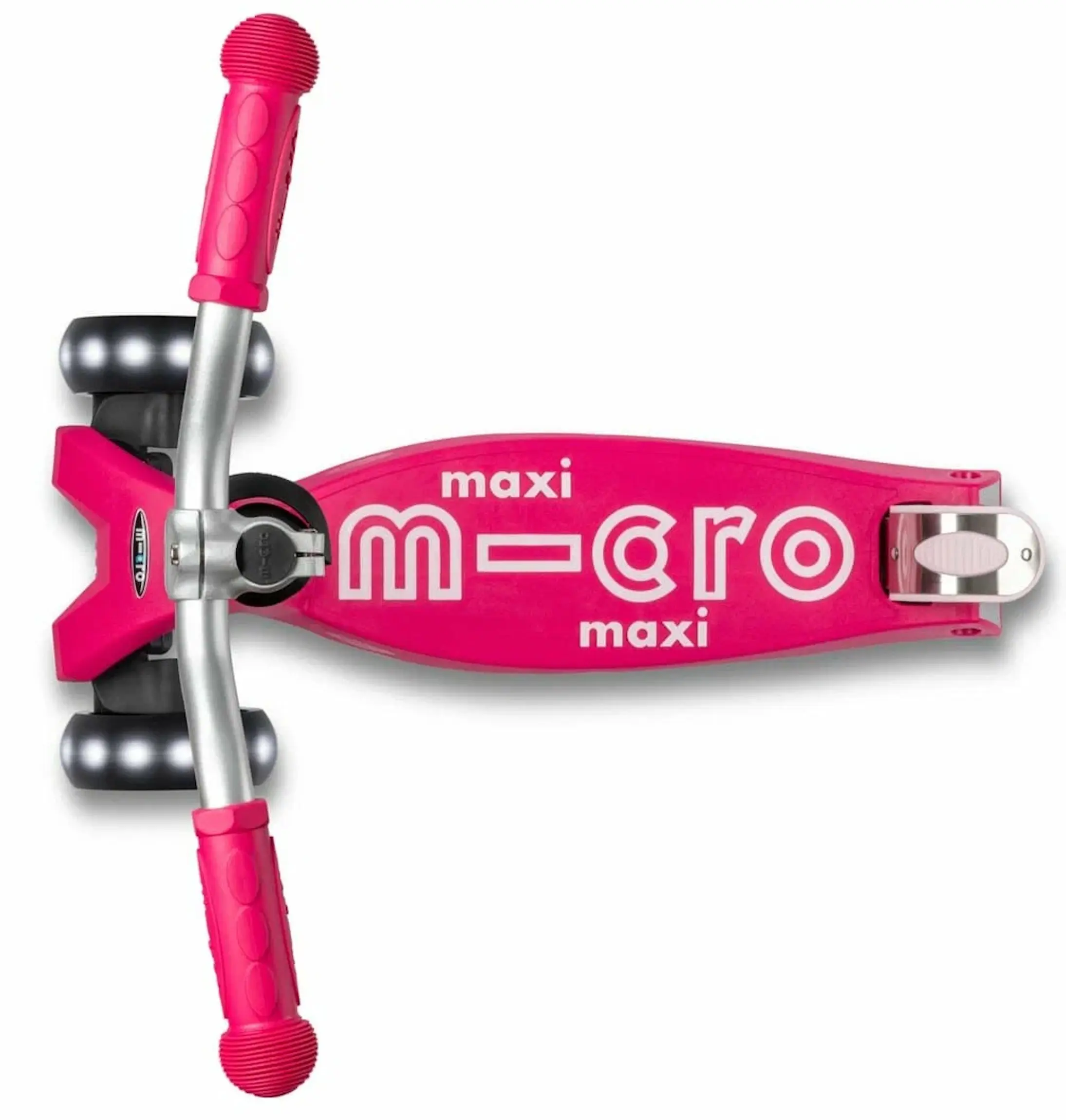 Trotineta Micro Maxi Deluxe Pro LED (Pink) - 3