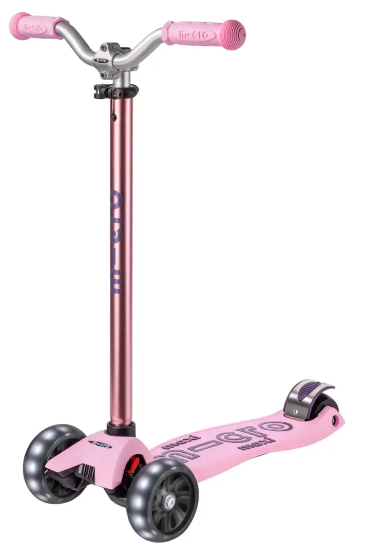 Trotineta Micro Maxi Deluxe Pro LED (Rose)