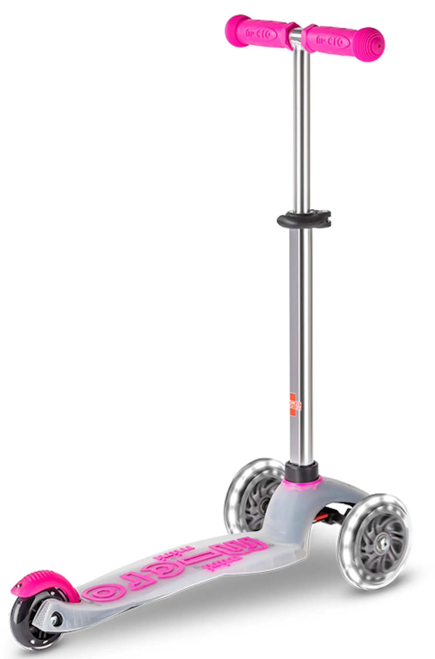 Trotineta Micro Mini Deluxe Flux LED (Neon Pink) - 4