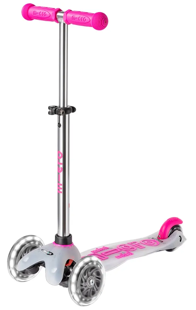 Trotineta Micro Mini Deluxe Flux LED (Neon Pink)