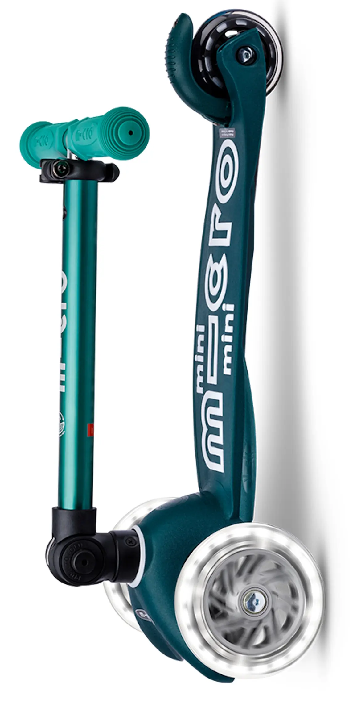 Trotineta Micro Mini Deluxe Foldable Eco LED (Green) - 6