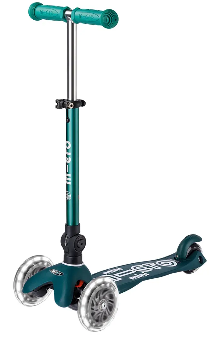 Trotineta Micro Mini Deluxe Foldable Eco LED (Green)