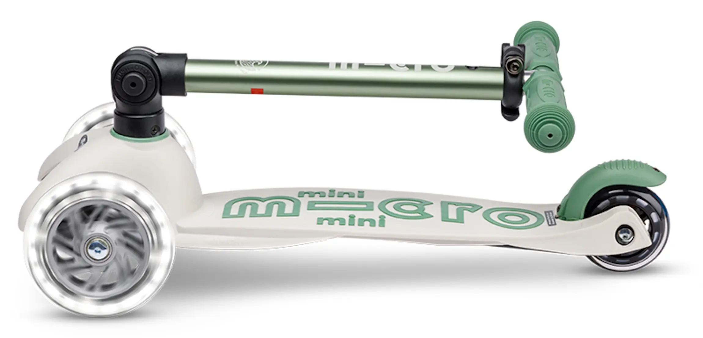 Trotineta Micro Mini Deluxe Foldable Eco LED (Pistachio Green) - 6