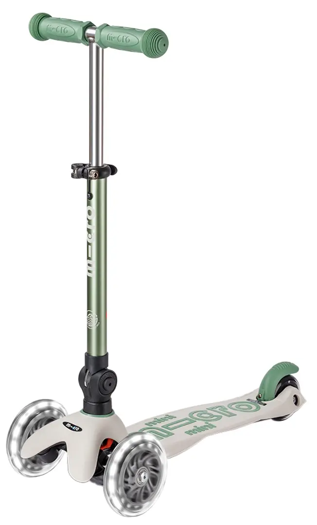 Trotineta Micro Mini Deluxe Foldable Eco LED (Pistachio Green)
