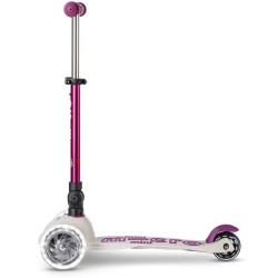 Trotineta Micro Mini Deluxe Foldable Eco LED (Tulip Purple) Thumb