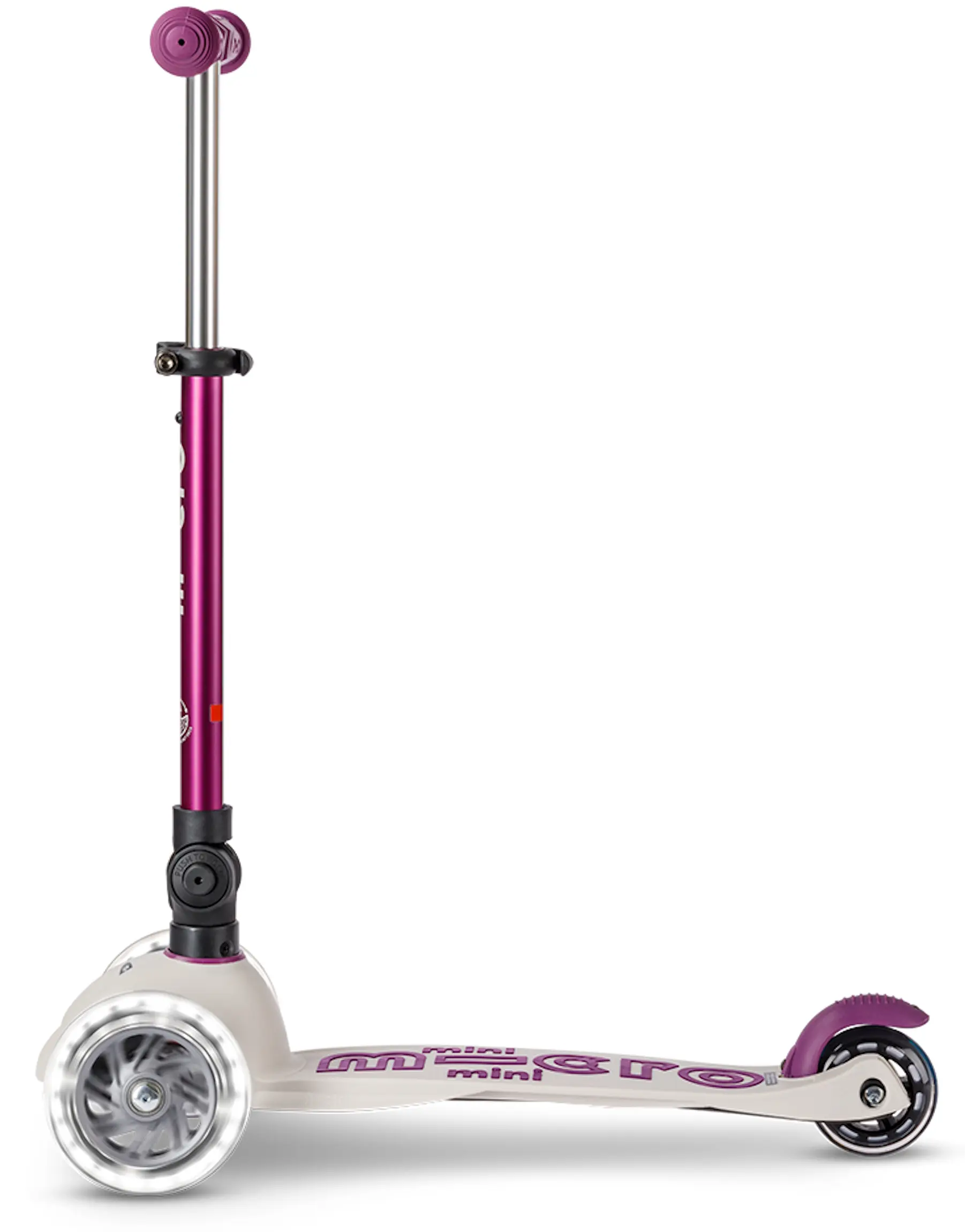 Trotineta Micro Mini Deluxe Foldable Eco LED (Tulip Purple) - 3